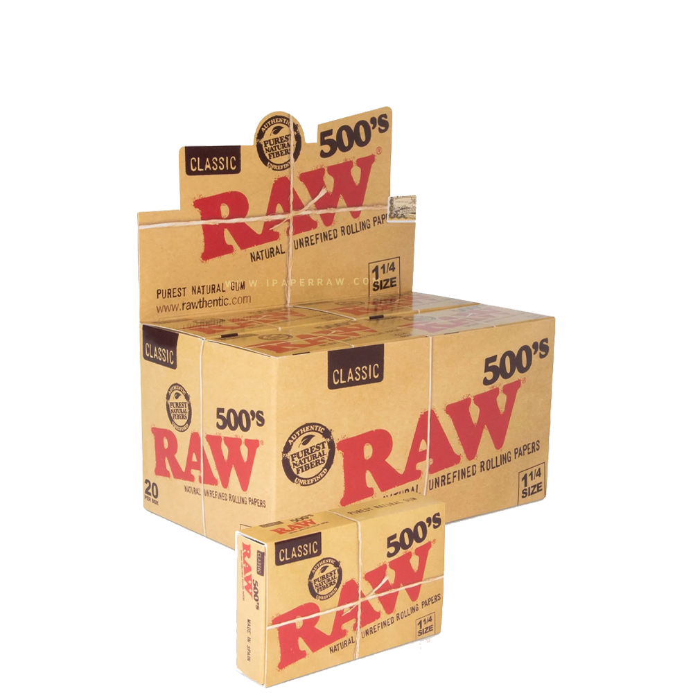 Raw 500's Classic 1/4 (500 pièces) - Feuille à rouler