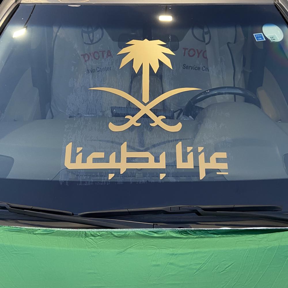 عبارة عزنا بطبعنا مع سيفين ونخلة