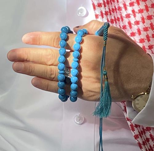 سبحة بكلايت لون سماوي