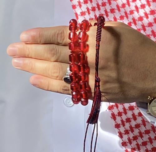 سبحة بكلايت لون أحمر