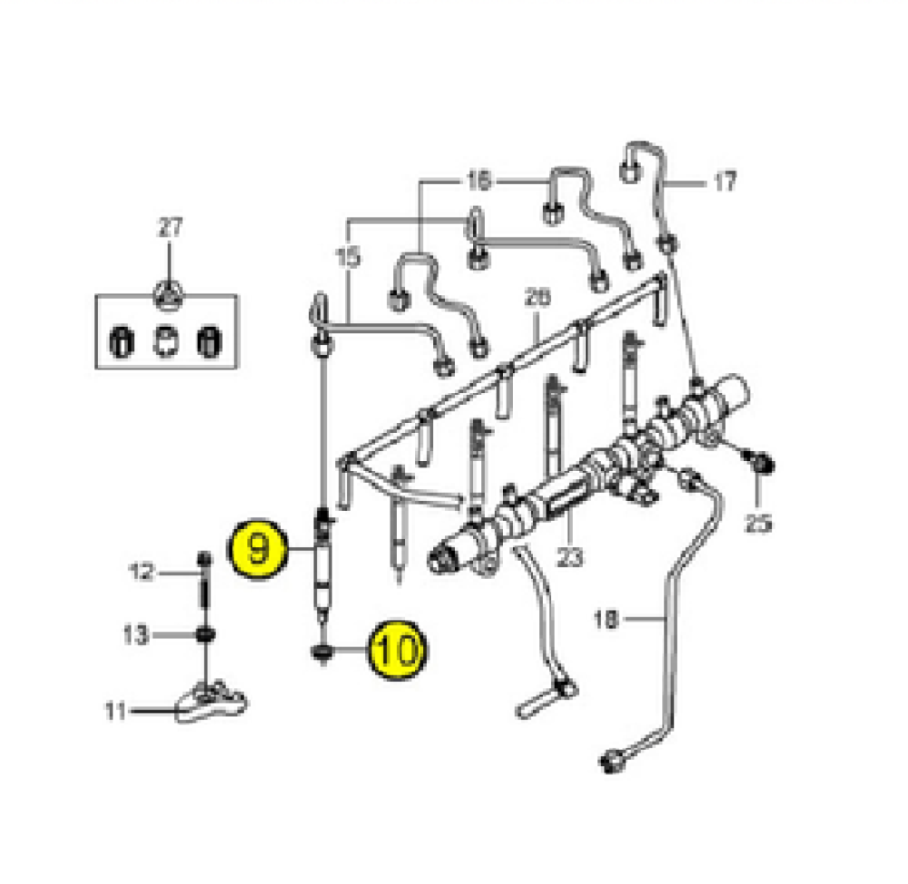 بخاخات بنزين ايكو سبورت 21/18 فيستا 17/14 فوكس 18/15⭐⭐⭐