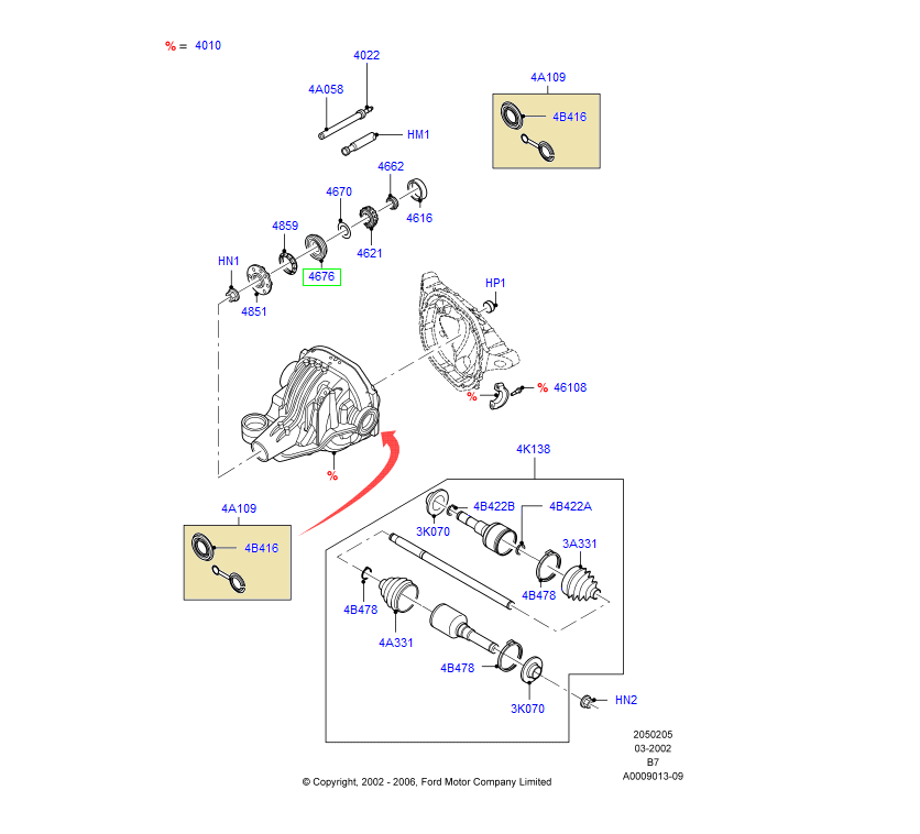 صوفة عكس خلفي F150/اكسبديشن/اكسبلور/موستنق 18/07