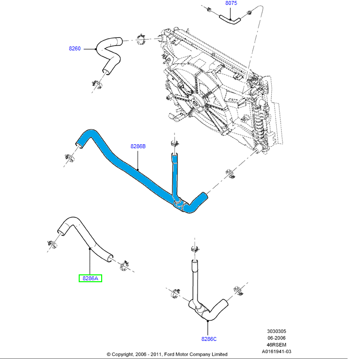 خرطوش تحتاني فورد 11/03⭐⭐⭐كبير