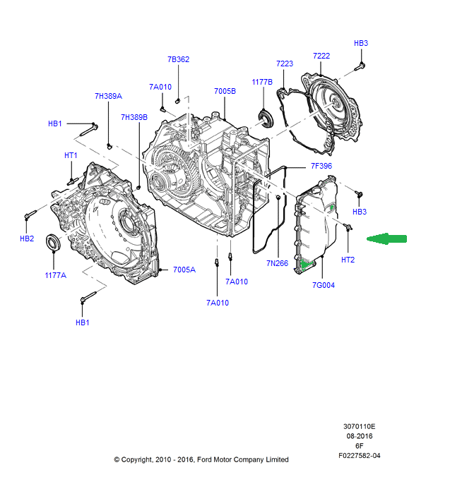 كرتيل قير MKZ/MKS/MKT/MKX/اكسبلور/تورس/فلكس/ايدج/فيوجن 18/07