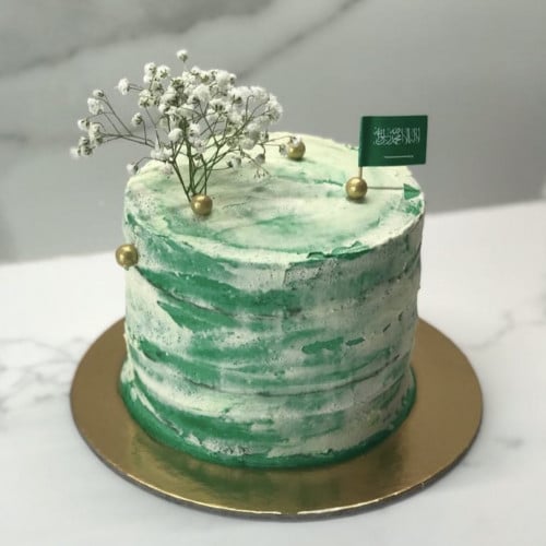 كيكة اليوم الوطني السعودي