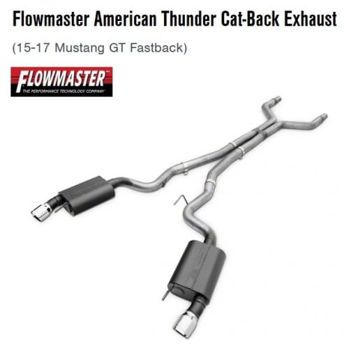 Flowmaster American Thunder Cat Back 817730 Mustan...