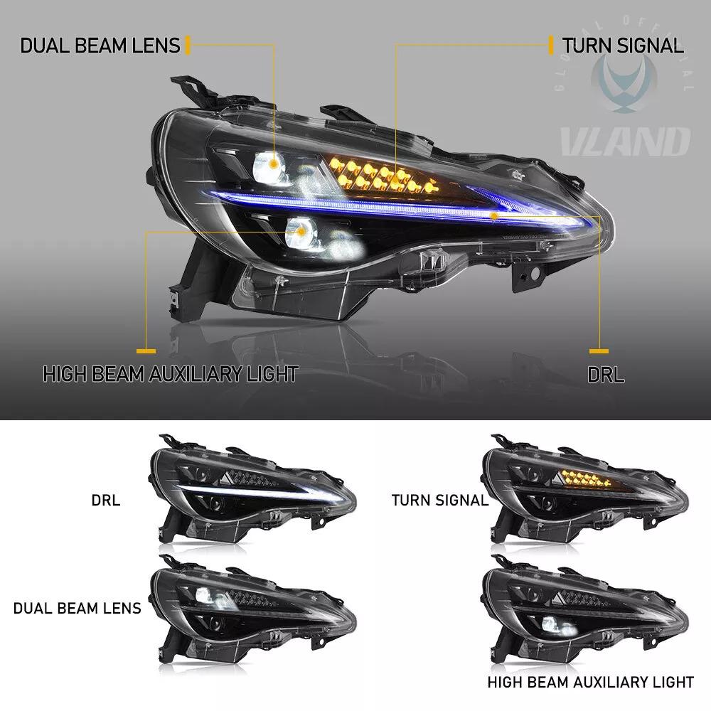 VLAND Headlights full LED Toyota 86 (2012-2021)