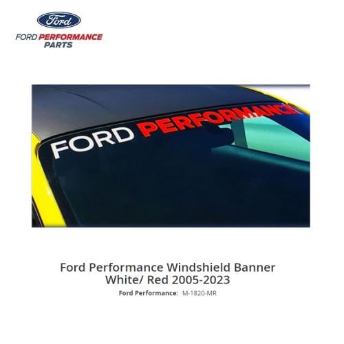 Ford Performance M-1820-MR Windshield Banner Musta...