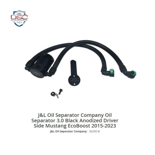 JLT Driver Side Oil Separator 3029D-B Mustang EcoB...