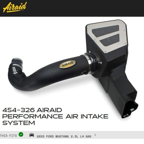 Airaid Cold Air Intake 451-326 Mustang V4 (2015-20...