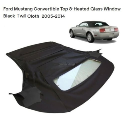 Convertible Soft Top Twill Cloth Mustang 2005-2014