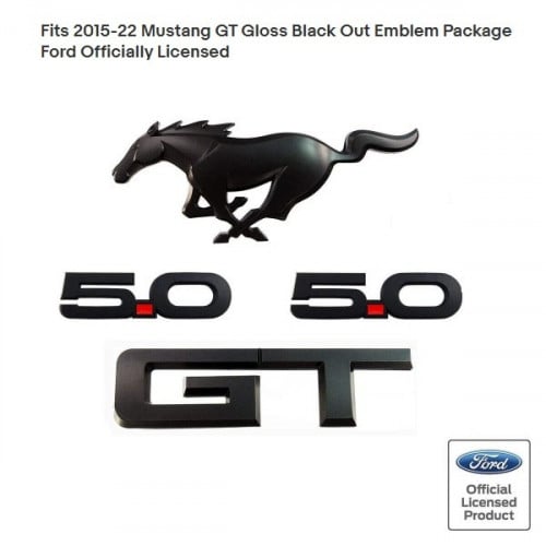 Ford Gloss Black Emblem Package Mustang GT 2015-20...