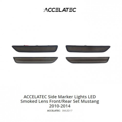 ACCELATEC Side Marker Lights LED Smoked Lens Front...