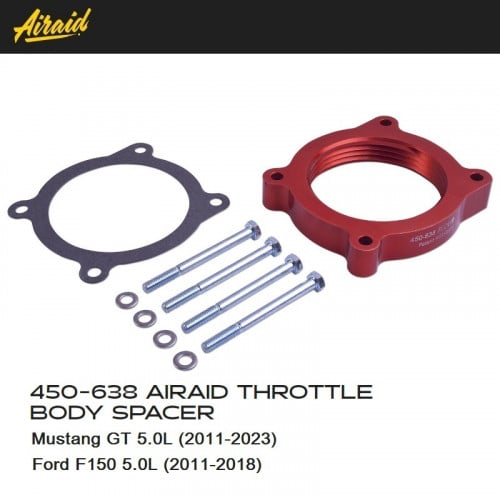 Airaid 450-638 Throttle Body Spacer Poweraid Musta...
