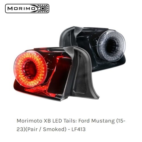 Taillights Morimoto XB Smoke LF413 Mustang 2015-20...