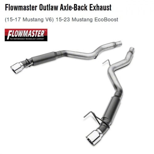 Flowmaster Outlaw Axle Back 817713 Mustang V4 and...