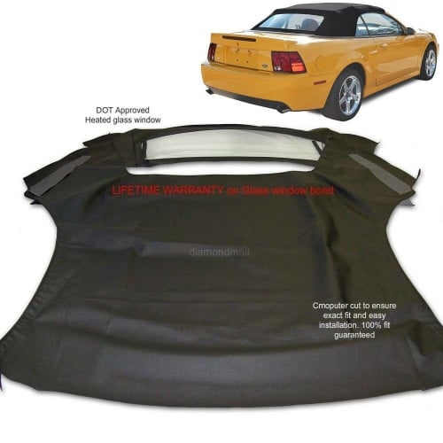 Convertible Soft Top Heated Glass Mustang 1994-200...