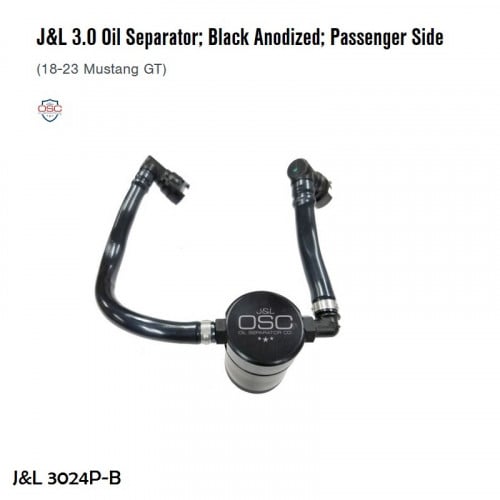 JLT Passenger Side Oil Separator 3024P-B Mustang G...