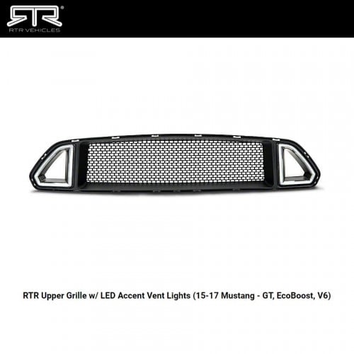 RTR Upper Grille w/ LED Accent Vent Lights Mustang...
