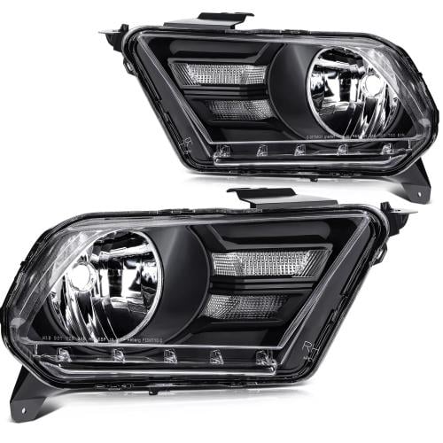 Headlights Halogen aftermarket Mustang 2010-2012