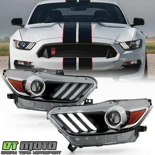 Headlights aftermarket Mustang 2015-2017