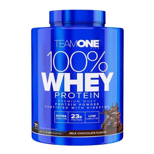تيم ون لايف 100%أﻳﺰوﻟﻴﺖ واي 2.28كغ 71حصة TeamOne Life 100% Whey Protein -2.28 KGs