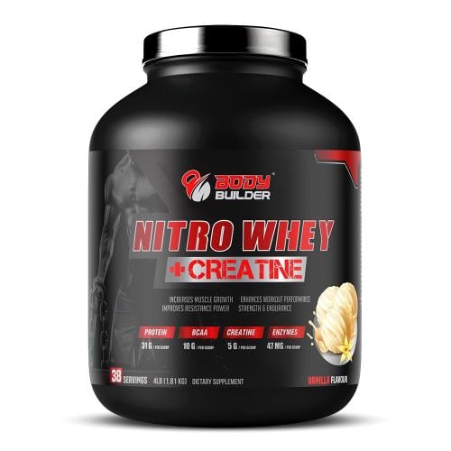 واي بروتين Body Builder Nitro Whey + Creatine, 4LB