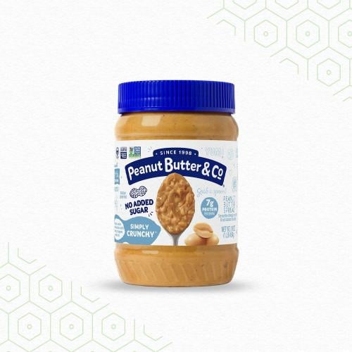زبدة فول سوداني بدون سكر مضاف peanut butter & co - كرنشي