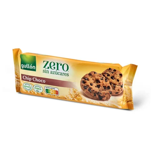Chocolate chip cookies zero without added sugar gullon ZERO