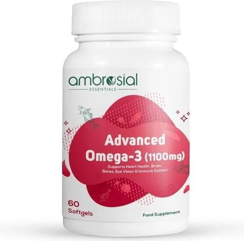 أمبروسيال أوميغا-3 60 كبسولة Ambrosial Advanced Omega-3 1100MG