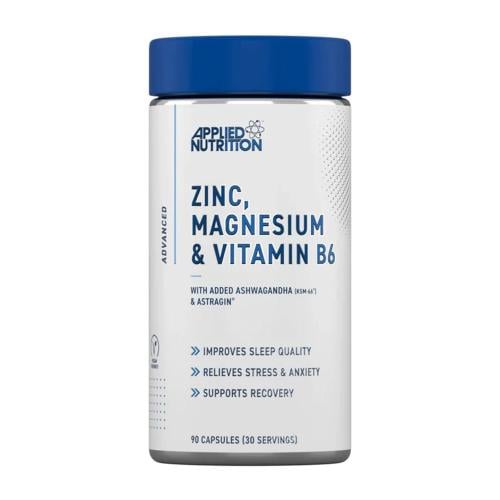أَبلايد نيوترشن زنك، ماغنيسيوم وفيتامين ب6 (90 كبسولة) Applied Nutrition Zinc, Magnesium & Vitamin B6 90 Caps