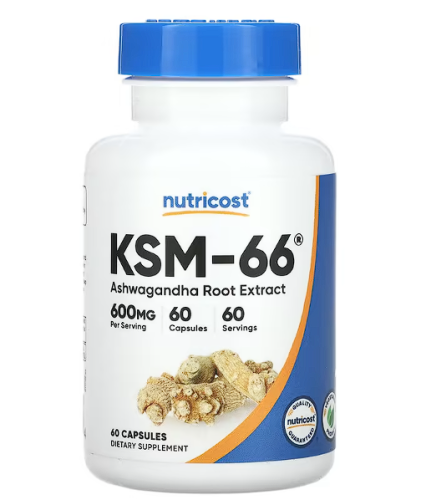 Nutricost‏, KSM-66 ، مستخلص جذور العبعب المنوم اشو...