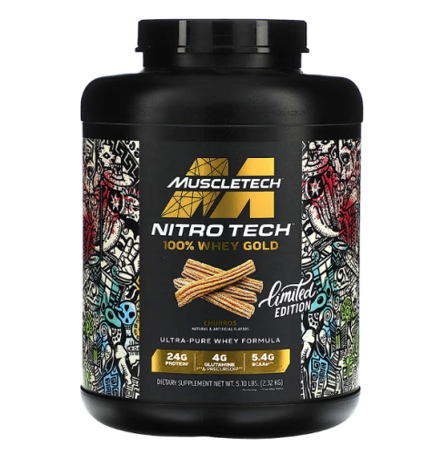 ماسلتيك‏, Nitro Tech ، مصل اللبن الذهبي 100٪ ، إصد...