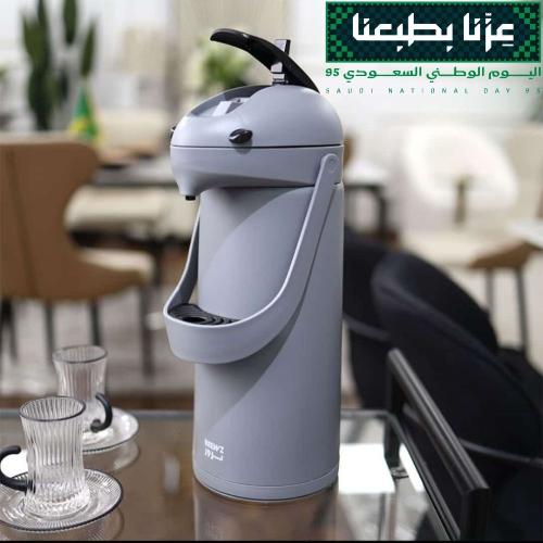 ترمس ضغط حراري معزول للشاي والقهوة 1.9 لتر