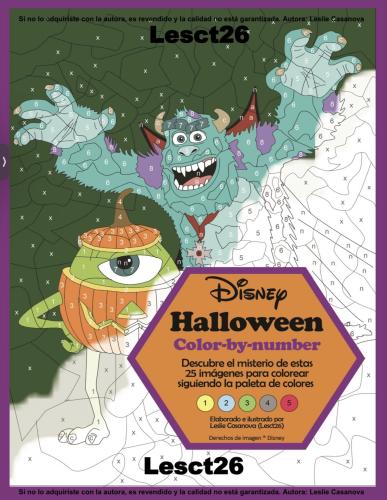 كتاب تلوين pdf - بطريقة الأرقام - Halloween