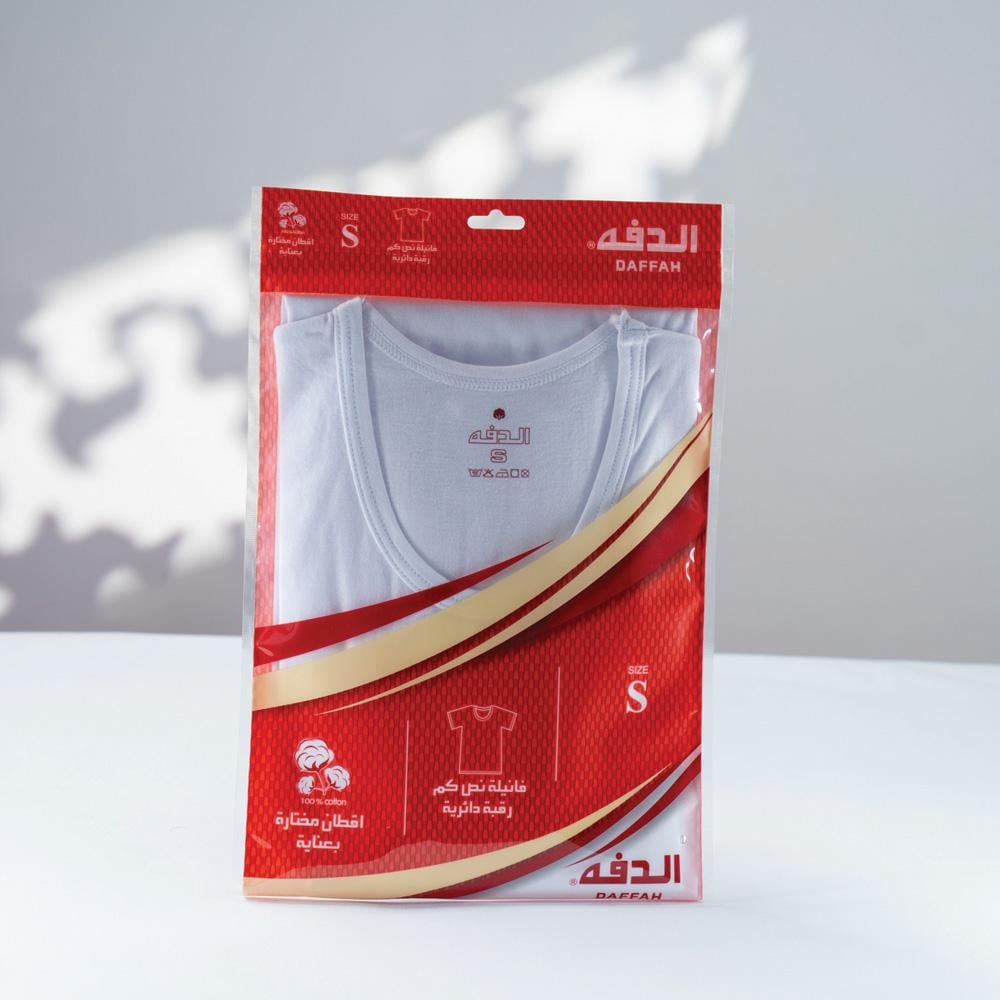 فانلة الدفة رجالي نصف كم دائري