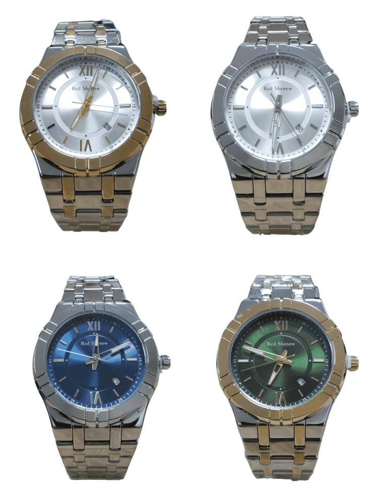 ساعة يد رجالي استيل Red Shenew