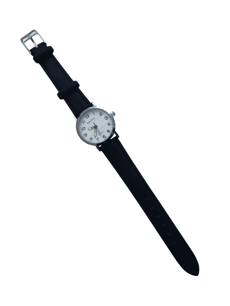 ساعة جلد شبابي ولادي عقارب ارقام