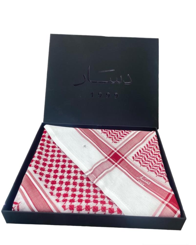شماغ دسار الشيوخ احمر الاصلي