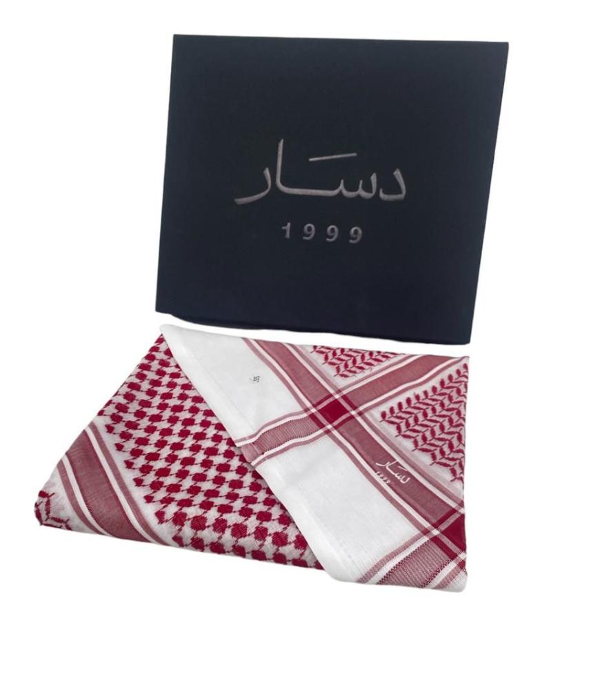 شماغ دسار الشيوخ احمر الاصلي
