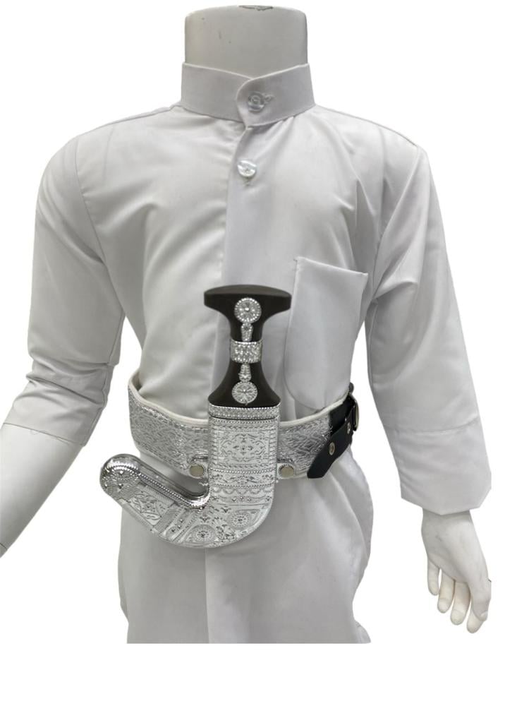 جنبية ولادي وسط فضي راس خشبي