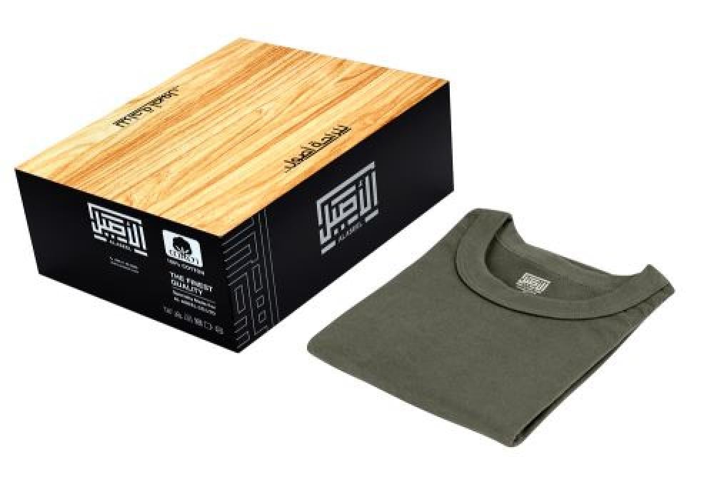 فنيلة عسكرية  الاصيل زيتي دائري