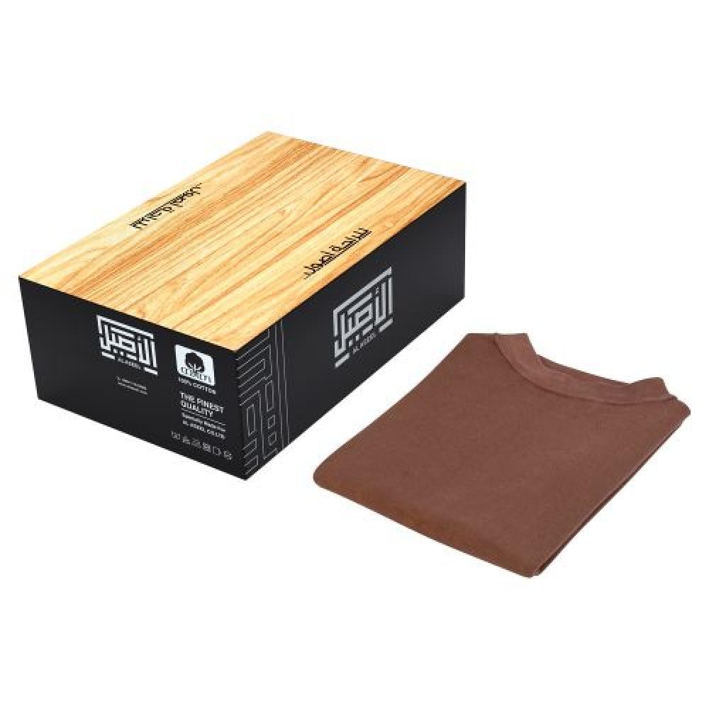 فنيلة عسكرية  الاصيل بني غامق دائري