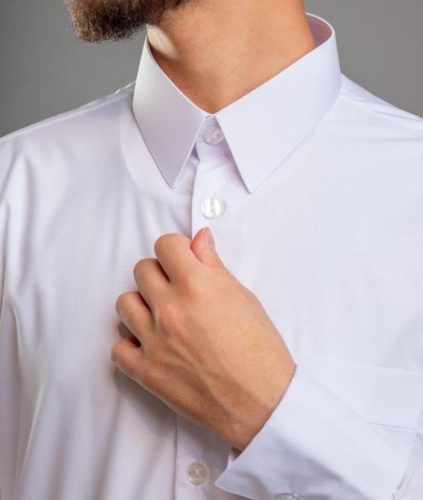 ثوب الدفه رجالي ابيض قلاب كبك