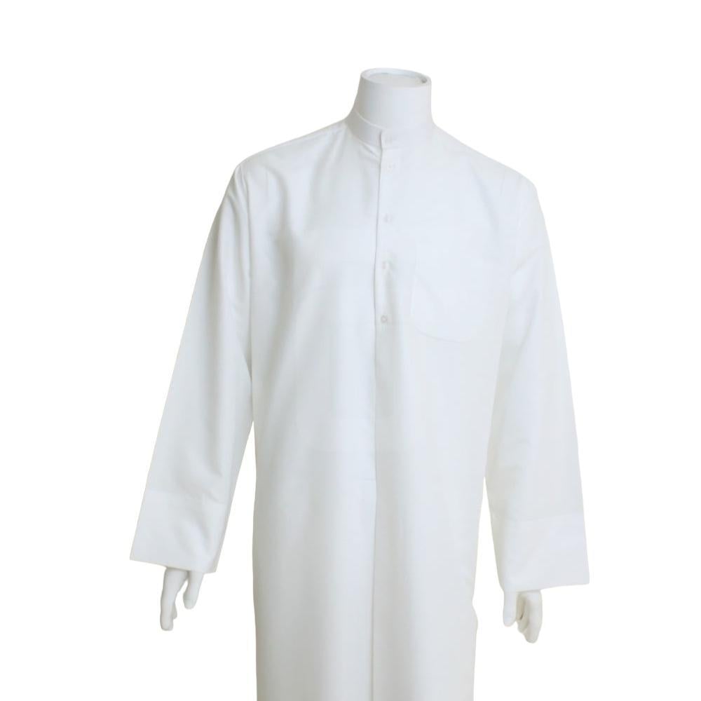 دشداشة كويتي رجالي أبيض
