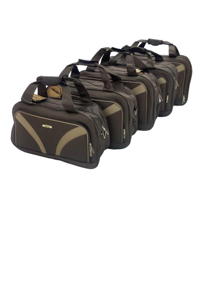 شنطة علاقي بلستر ايفا قماش سميك بني محروق