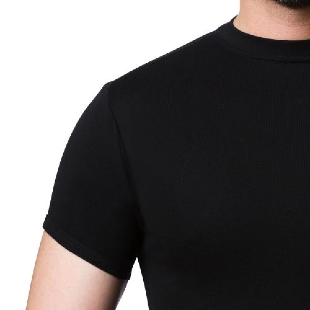 فنيلة عسكرية  الاصيل أسود حلق ياقة مرتفعة