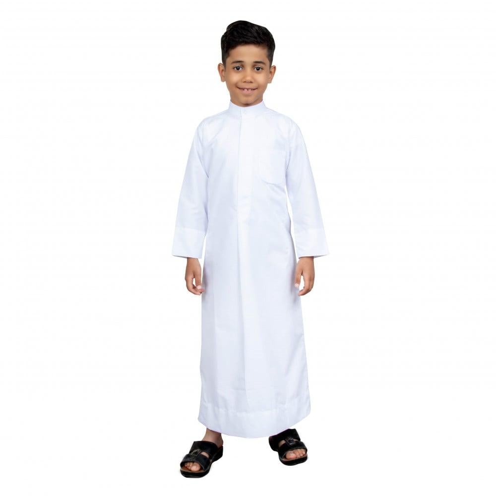 دشداشة كويتي ولادي أبيض