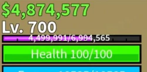 حساب بلوكس فروت عشوائي لفل 700 + 2مليون فلوس (حساب...