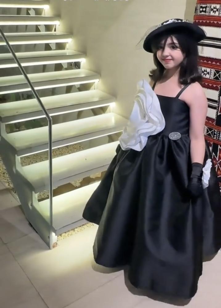 فستان العيد بناتي مع وردة